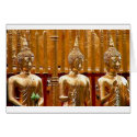 Thailand Three Standing Buddhas cards