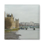 Thames River Low Tide--Parliament/Westminster magnets