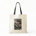 Thames water pumping station tote bag