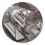 Thames water pumping station round sticker