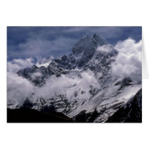 Thamserku mountain, Nepal Greeting Cards