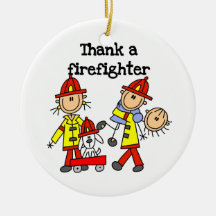 Thank a Firefighter T-shirts and Gifts Christmas Ornaments