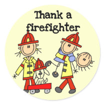 Thank a Firefighter Tshirts and Gifts stickers
