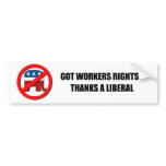 Thank a liberal bumper stickers
