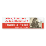 Thank a Pole! Bumper Sticker