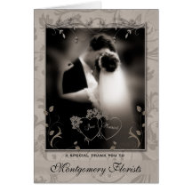 Thank a Service Provider Wedding Thank You Card