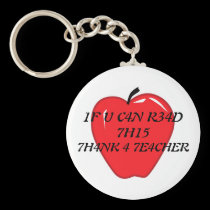 Thank A Teacher Today keychains