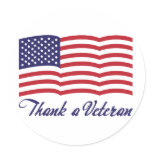 Thank a Veteran Sticker