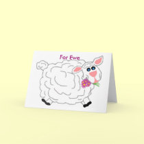 Thank ewe, For Ewe blank card by marcya7 Thank ewe, For Ewe blank card