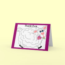 Thank ewe, Thank Ewe card by marcya7 Thank ewe, Thank Ewe card