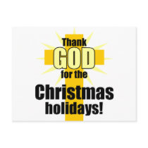 Thank God for the Christmas Holiday postcards by Parable Thank God for the Christmas Holiday postcards