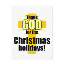 Thank God for the Christmas Holiday postcards by Parable Thank God for the Christmas Holiday postcards