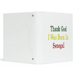 Thank God I Was Born In Senegal Vinyl Binder