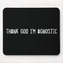 thank God I'm agnostic mousepads by funnycustomtshirts thank God I'm agnostic mousepads