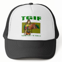 Thank God I'm Female hats by fashionfiles Thank God I'm Female hats