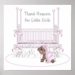 Thank Heaven For Little Girls Ethnic Nursery Art Print