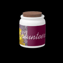 Thank Our Volunteers candy jars Daffodil Flowers candy jars