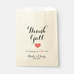 Thank Y'all for Sharing our Sweet Day Favor Bag