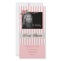 Thank you 16th birthday party photo card