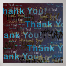Thank YOU! A Big Poster of Many Thanks!