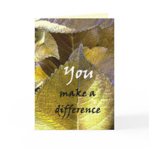 THANK YOU Admin Professionals Day GOLD LEAVES cards