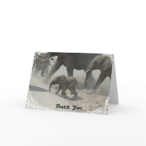 Thank You -   African Elephant Card
