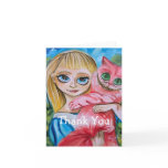 Thank You Alice in wonderland Greeting Cards