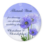 Thank you Anemone Wedding guest bombonier Refrigerator Magnet