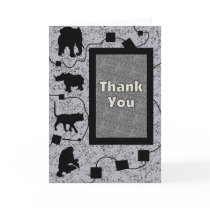 Thank You Animals cards by dndartstudio Thank You Animals cards