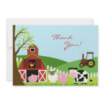thank you, animal, animals, farm, birthday, party,