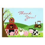 Thank You Animals Flat Card Invitations