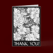 Thank You Art Card Wildflower Custom Greeting Card