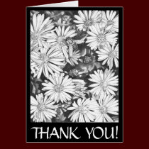Thank You Art Card Wildflower Custom Greeting Card cards