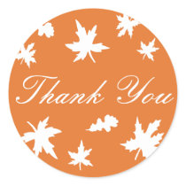 Thank You Autumn Leaves Envelope Sticker Seal by hummingbirdcake Thank You Autumn Leaves Envelope Sticker Seal