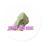 Thank you Babe with MONEY stickers