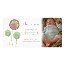 Thank You Baby Boy or Girl Photo Card Template
