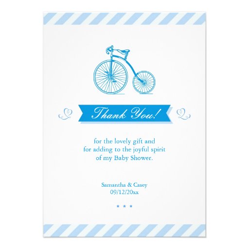 Thank You Baby Shower Flat Card