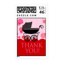 Thank You Baby Shower Postage (red)