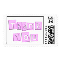 Thank You Baby Shower Postage Stamps