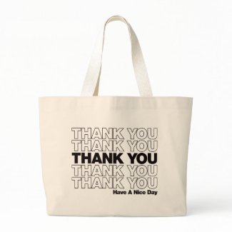 Thank You Bag Design - Black bag