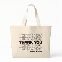 Thank You Bag Design - Black