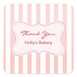 thank you bakery stickers