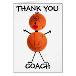 Thank You Basketball Coach Card
