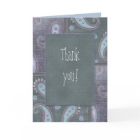 Thank you - beautiful Paisley design card