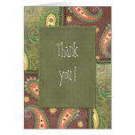 Thank you - beautiful Paisley design Greeting Cards