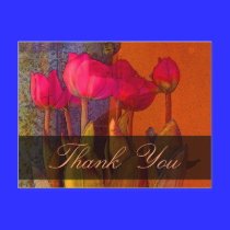 Thank You Beautiful Tulips postcards