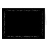 Thank You Black and Silver cards