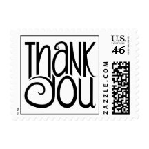 Thank You Black Stamp