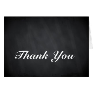 Chalkboard Thank You Greeting Cards | Zazzle