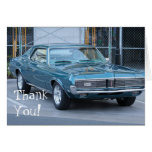 Thank You Blue Cougar Automobile card